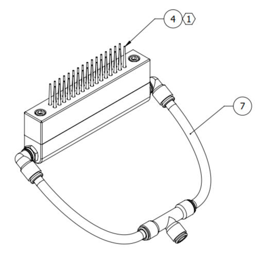 384-well plate blowout fixture